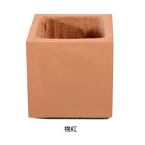 거실대형화분 키큰 사각 토분 베란다 인테리어 화분 2 라지 네모난 실내외양 타이베이 유럽풍 모던 크리에이티브 종채분 심플한 거실, 06 피치