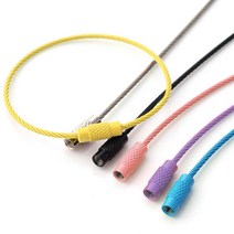 컬러 와이어링 10P 비즈 아크릴 키링 열쇠고리 만들기 부자재 DIY, 6-와이어링10p-옐로우