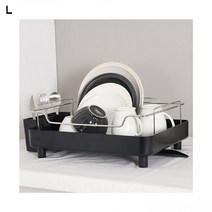 오토 드레인 식기건조대 1단, 블랙