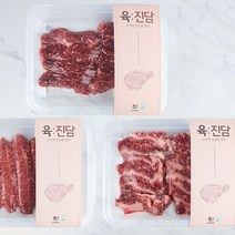 [육진담] 한우 특수부위세트(부채살150g+치마살150g+업진살150g) 총 450g (냉장), 1개
