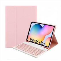 적용 삼성 갤럭시 탭 S8 11 A8 10.5 X200 A7 라이트 8.7 T220 S7 T870 S6 10.5 S6 라이트 10.4 P610 용 한국어 키보드 가죽 케이스, S6 Lite 10.4 P610, 핑크