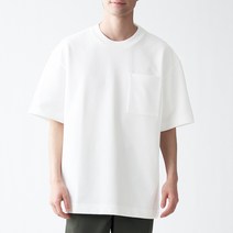 무인양품 남성용 면혼방 이중편직 빅 티셔츠 ABA08A1S