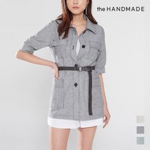 [더핸드메이드] 벨티드 린넨자켓