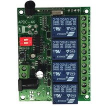 범용 원격 제어 스위치 DC 12V 24V 4CH 릴레이 수신기 및 송신기 자동차 리프트 플레이트 차고 게이트 컨트, 02 Black_02 24V_02 433MHZ