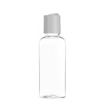 허브스프레이 프레스캡 플라스틱용기 30ml~500ml, 투명용기 흰색캡, 50ml(타원형), 1개