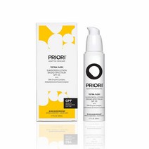 Priori Skincare Tetra Sunscreen Lotion Broad Spectrum SPF 55 Universal Skin Tint Zinc Oxide Facial