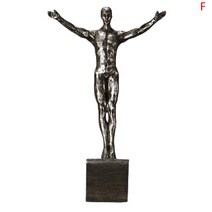 링라이트크리에이티브 록 클라이머 수지 펜던트 벽걸이 장식 조각 장식품 레트로 유럽 홈 데코 동상, 01 1pcs