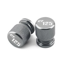 오토바이 CNC 알루미늄 합금 액세서리 타이어 밸브 에어 포트 커버 캡 혼다 CT125 CT 125 헌터 커브 2020, 04 Titanium