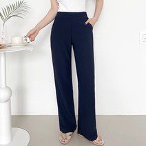 가비진 여성용 시원한 쿨원단 일자 스판 롱기장 밴딩 팬츠 바지 빅사이즈까지 여름