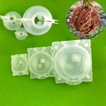 플랜트박스 블루베리 에어포트화분 대형고무화분 슬릿화분 상추키우기 고압 번식 식물 뿌리 볼 뿌리 성장 상자 접목 번식 성장 케이스 투명 심기 보육, 1pc 5cm 블랙