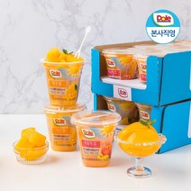 Dole 돌 컵과일 후룻컵 복숭아 6개 2박스 (총 12개) / 100% 과즙 한입크기 간편과일 디저트, 후룻컵 복숭아 1박스+망고 1박스 (12개)