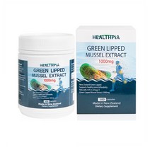 Healthpia 헬스피아 뉴질랜드 초록입홍합 추출 1000mg 500정 Green Lipped Mussel Extract, 1개