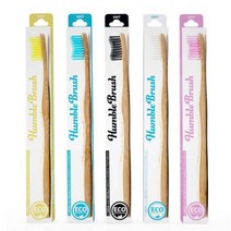 험블브러쉬 대나무칫솔 친환경칫솔, 색상:험블브러쉬 - 옐로우