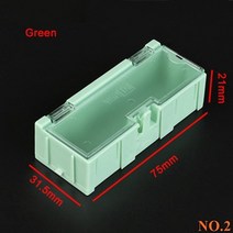 공구 툴 박스 휴대용 캐리어 하드 케이스 mini storage box smd smt ic 전자 부품 컨테이너 상자 diy 실용적인 작은 구성 요소 보석 도구 가방 보관함 108, 초록, 10개