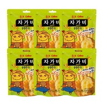 해태제과 자가비 짭짤한맛 스낵 파우치, 45g, 6개