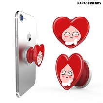 카카오프렌즈 얼굴형 스마트 그립톡 슬림 하트