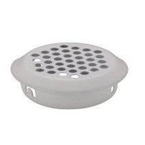 벤츄레이터 벤츄레타 개몫 옷장 캐비닛 메쉬 구멍 블랙 에어 벤트 루버 환기 커버 스테인레스 스틸 블랙화이트실버 색상, White Convex_Opening Dia 19mm