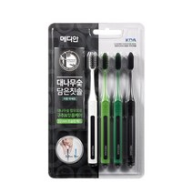 메디안 [무료배송]메디안 대나무숯담은칫솔(4입), 1세트