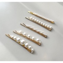 진주 머리핀 헤어핀 머리카락 고정 고급스러운 실핀
