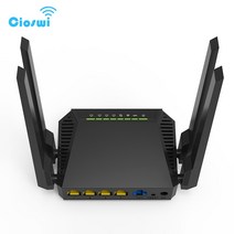 Cioswi-WE3826 무선 와이파이 라우터 4-LAN 300Mbps 4 안테나 USB 옴니 2 OpenWRT 펌웨어 액세스 포인트 D, 01 9V 0.6A Power_03 AU Plug