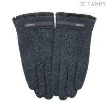 탠디 심플가죽라인 스마트폰터치 남성용 모장갑 울장갑