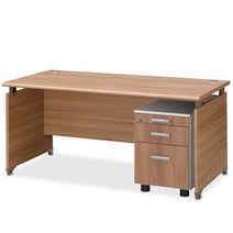 가구뱅크 OA 책상세트 (703탑책상1400+이동서랍) 사무용책상 사무실책상 ㄱ자책상 L자책상 수납장 서랍장, (703탑+이동서랍)아카시아보급목재