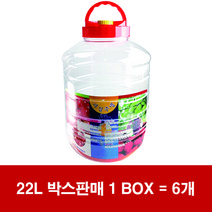 대원과실주병22L 박스판매 (플라스틱통/과일주/과일/pet/페트/술병/저장용기)