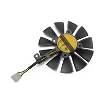 88mm FDC10U12S9-C RX580 RX570 RX470 4 핀 쿨러 팬 AREZ ASUS Radeon RX 470 570 580 원정 OC 그래픽 카드 냉각, [02] 1 FAN