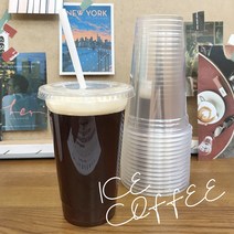 [소행섬] 투명 PET컵 (아이스컵) 14 16 20온스 92파이, 16온스/ 100개