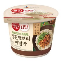 CJ 햇반강된장보리비빔밥컵반 280g, 상세페이지 참조