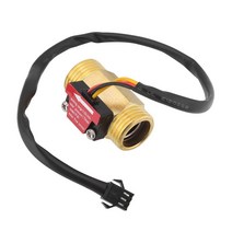 1 조각 -B1 터빈 물 흐름 센서 G1/2 인치 전자기 황동 인라인 홀 스위치 수나사 1-25 L/Min, 한개옵션0