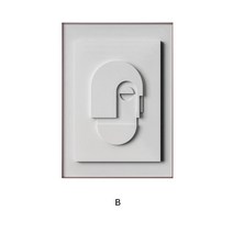 거실 침실 장식 북유럽 모란디 색 걸개 모델하우스 민박 벽화 액자 프레임, white