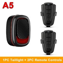 Awapow 자전거 바이크 오토바이 도난 방지 알람 미등 라이트 USB 충전 스마트 자동 브레이크 감지 원격 제어 방수 램프, KR, C