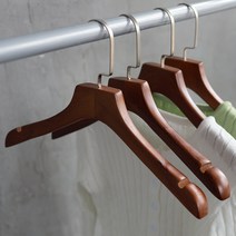 호텔 고급 원목 옷걸이 10개 / 옷가게 호텔 인테리어 옷걸이 여성 남성 정장 코트 셔츠, 10개 한세트