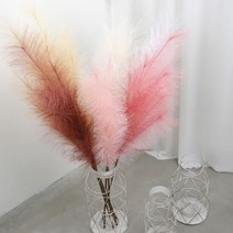 고속터미널꽃시장 핑크뮬리 팜파스 가지 조화 95cm, 단품