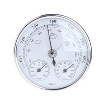 3 in 1 Weather Station Barometer Thermometer Hygrometer for Indoor and Outdoor Use Mounting to Patio Garden Garage