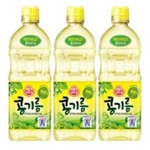 오뚜기 식용유 콩기름 900ml, 3개