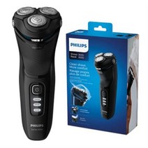 독일 직구 필립스 Shaver Series 3000 전기 습식 및 건식 면도기(모델 S3233/52)-17887