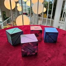 우주큐브 2개 당일배송 3D 자석 마그네틱 변신 퍼즐 블록 은하 큐브, 블루+블루