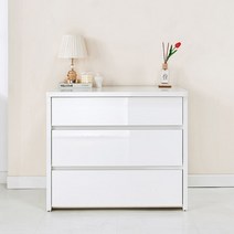 [쇼핑엔티] B614 3단 서랍장 900 4colors, 워시투톤