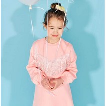 [리틀스텔라] (FSPSCOJ914M PCA) 스팽글 프린지 A라인 원피스 피치