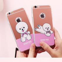 아이폰8 비쑝프리제 미러케이스 Iphone8 핸드폰케이스, 로즈골드_넘어졌숑, 없음