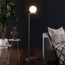 [한샘몰x스피아노] 루나 플로어램프(크롬), 없음