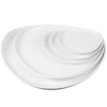 엘림 삼각 접시 (5size) 양식 플레이트 도자기그릇, 삼각접시 5호