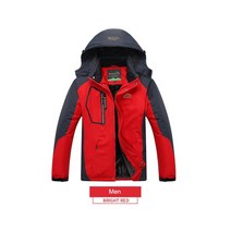 TRVLWEGO-겨울 스키 남성 방풍 방수 스노우보드 캠핑 재킷 또는 바지 야외 슈퍼 보온 양털 스노우 의류, [04] XXXL, [05] jacket red