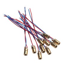 레이져레벨기 레이저줄자 새로운 구리 헤드 레이저 다이오드 650nm 6mm 35v 5백만 와트 조정 가능한 레이저 레드 사이트 도트 다이오드 모듈 작업장 장비, 5개 5v