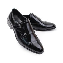 더블버클 블랙 빅사이즈 더블몽크스트랩(KING2203)