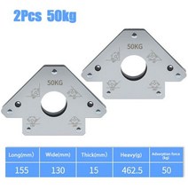 자기 용접 고정 장치 45 ° 90 ° 135 ° 다중 각도 자석 용접 포지셔너 페라이트 보조 로케이터 도구 용접 포지셔너 4 개, CHINA, 50kg 2 Pcs