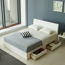 슬립스토아 심플리 수납침대 본넬 매트리스 세트 SSQ 3colors, 화이트