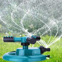 Store25 360도회전 휴대용 미니 스프링쿨러 4구분사헤드 간단연결설치